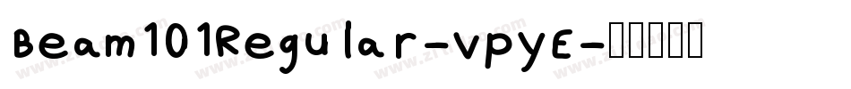 Beam101Regular-vpyE字体转换