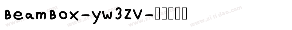 BeamBox-yw3ZV字体转换
