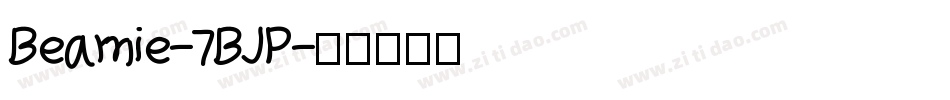 Beamie-7BJP字体转换