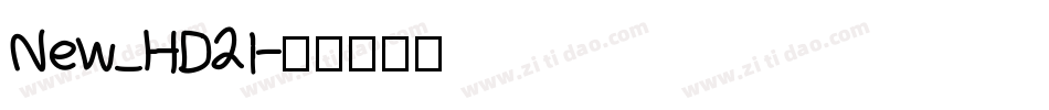 New_HD21字体转换
