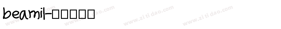beamil字体转换