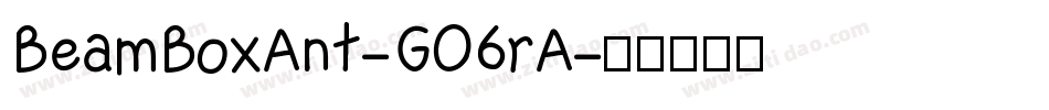 BeamBoxAnt-GO6rA字体转换