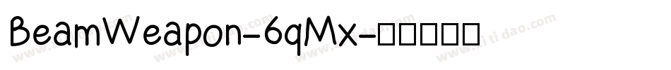 BeamWeapon-6qMx字体转换