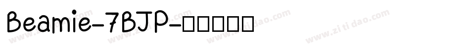 Beamie-7BJP字体转换