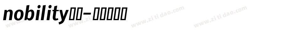 nobility字体字体转换