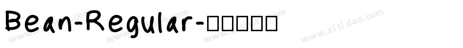 Bean-Regular字体转换