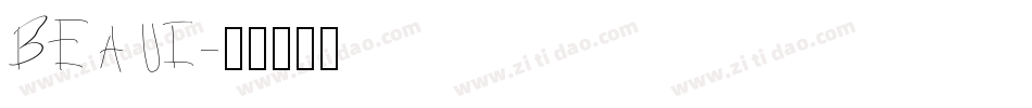 BEAUI字体转换