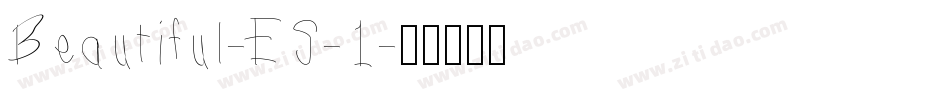 Beautiful-ES-1字体转换