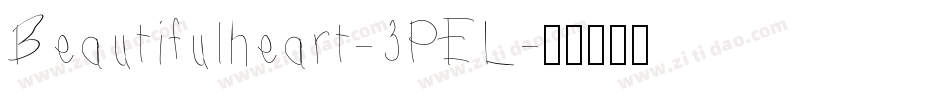 Beautifulheart-3PEL字体转换