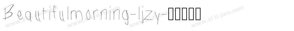 Beautifulmorning-ljzy字体转换
