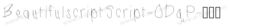 BeautifulscriptScript-ODqP字体转换