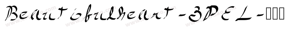 Beautifulheart-3PEL字体转换