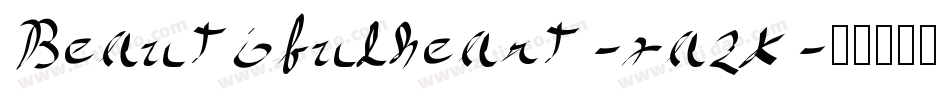 Beautifulheart-xazK字体转换