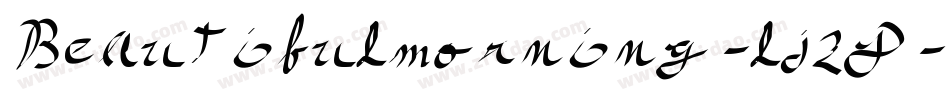 Beautifulmorning-ljzy字体转换