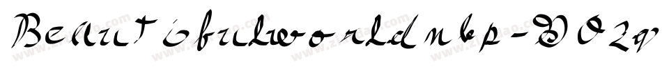 Beautifulworldnbp-G0zq字体转换