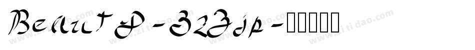 Beauty-3zZjp字体转换