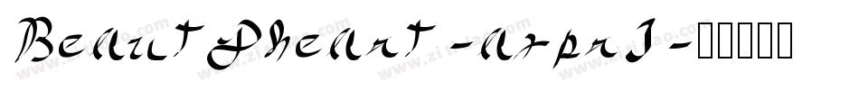 Beautyheart-axprJ字体转换