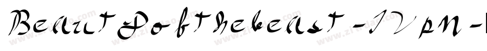 Beautyofthebeast-1VpM字体转换