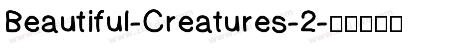 Beautiful-Creatures-2字体转换