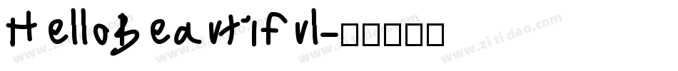 HelloBeautiful字体转换
