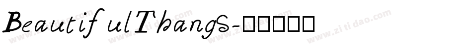 BeautifulThangs字体转换