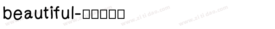 beautiful字体转换