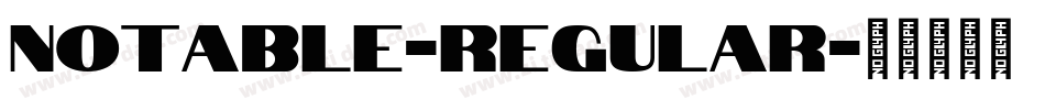 Notable-Regular字体转换