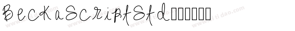BeckaScriptStd字体转换