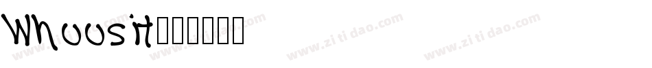 Whoosit字体转换