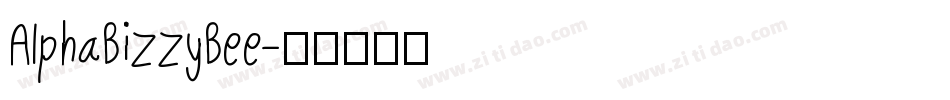 AlphaBizzyBee字体转换