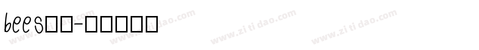 bees字体字体转换