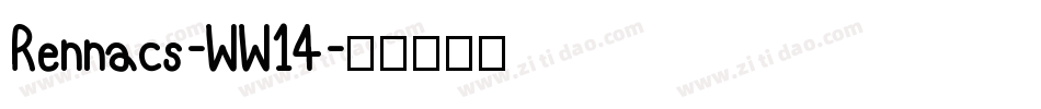 Rennacs-WW14字体转换
