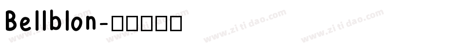 Bellblon字体转换