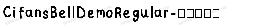 CifansBellDemoRegular字体转换