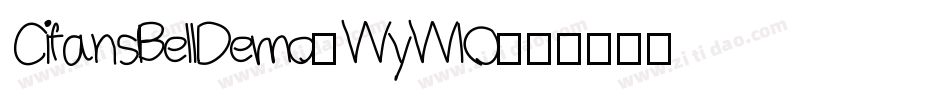 CifansBellDemo-WyWlO字体转换