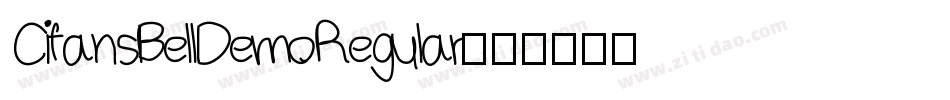 CifansBellDemoRegular字体转换