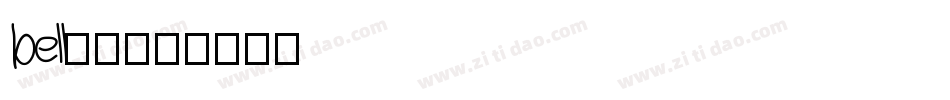 bell字体字体转换