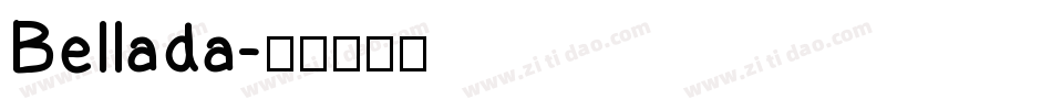 Bellada字体转换