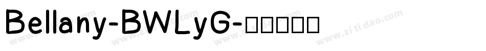 Bellany-BWLyG字体转换