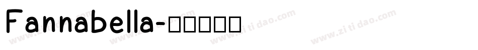 Fannabella字体转换