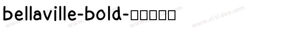 bellaville-bold字体转换