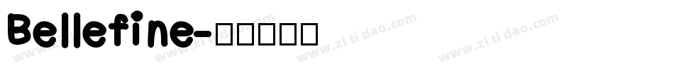 Bellefine字体转换