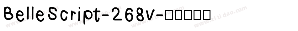 BelleScript-268v字体转换