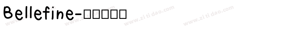 Bellefine字体转换