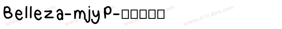 Belleza-mjyP字体转换