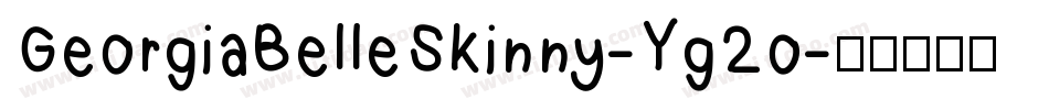 GeorgiaBelleSkinny-Yg2o字体转换