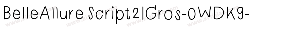 BelleAllureScript2IGros-0WDK9字体转换