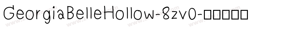 GeorgiaBelleHollow-8zv0字体转换