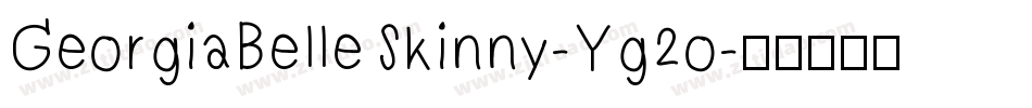 GeorgiaBelleSkinny-Yg2o字体转换