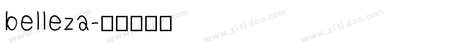 belleza字体转换